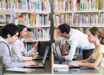 students-in-library